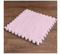 LCUVIMPEX Losetas de moqueta de Felpa con diseño Entrelazado Interlocking Foam Carpet Tiles Pack of 20 Multicolor 30x30x1cm(Pink)
