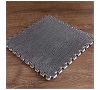 LCUVIMPEX Losetas de moqueta de Felpa con diseño Entrelazado Interlocking Foam Carpet Tiles Pack of 20 Multicolor 30x30x1cm(Grey)