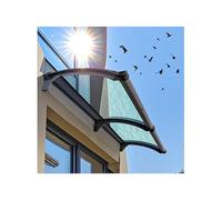 LCUVIMPEX Marquesina para Puerta Exterior, Toldo for Puerta Exterior, Dosel, Lluvia, Nieve, canalón Grande, policarbonato, Aluminio, Varios tamaños(140 * 100cm/55 * 39.4in)