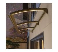 LCUVIMPEX Marquesina para Puerta Exterior, Toldos de policarbonato for Puertas y Ventanas Varios tamaños(55 * 200cm/22 * 79in)