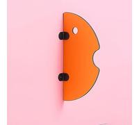 LCUVIMPEX Separador de urinarios, Mampara de baño con mampara, urinario Pared for Hombre(Orange,3Pcs)