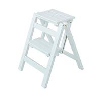 LCUVIMPEX Silla Plegable de Biblioteca, Silla de Madera Plegable la Escalera del Taburete Paso 2 Niveles for el hogar