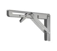 LCUVIMPEX Soporte plegable, Soporte plegable de acero inoxidable 8 a 20 pulgadas (paquete 2)(Stainless Steel 12)