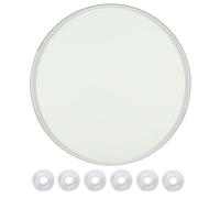 LCUVIMPEX Tablero de Mesa de Cocina, Tablero Redondo de Vidrio Templado o Bandeja for Servir, Transparente, 8 mm Grosor, diámetro 38-100 cm(90CM(35IN))