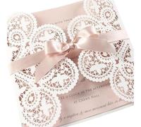 LCUVIMPEX Tarjetas de invitación de boda, Paquete de 10 tarjetas invitación multicolores for boda, compromiso, quinceañera, varios tamaños(Whole Set Blank)