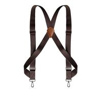 LCUVIMPEX Tirantes para Hombre, Tirantes con Clips de Metal Tirantes for Hombre con 2 Clips y Ganchos metálicos Ajustables, 3,5 x 120 cm, Multicolor(Coffee)