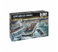 Lcvp de Aterrizaje Craft Con U. S. Infantry D-Day Plástico Kit 1 :3 5 Modelo