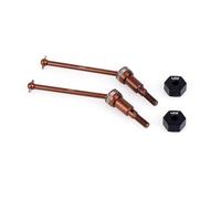 LCX Racing 1/18 RC Crawler Car Hard Steel Front Rear Universal Joint Driveshafts Clamping Wheel Hex for Arrma Granite Grom Mega 4x4 Monster Truck, Upgrades Parts Accessories