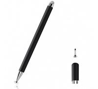 Lcyen Lápiz para tablet 2 en 1 para todas las tabletas, lápiz para tablet con 1 punta de repuesto, lápiz táctil para iPhone i-Pad Pro Mini Redmi Samsung Huawei Surface Lenovo Chromebook (negro)