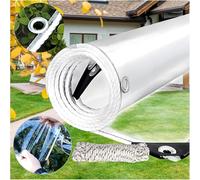 LCYFBE 1.5 x 2.1m Lona Plástico Transparente Impermeable de PVC para El Paño Lluvia Balcón Ventana Patio Al Aire Libre Toldos, Distancia del Agujero 50 cm