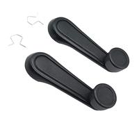 Lcyolada Juego de 2 manijas de manivela para ventana interior color negro para varios modelos de Toyota