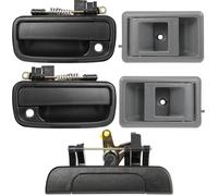Lcyolada Juego de manijas de puerta exterior y manijas interiores compatibles con Toyota Tacoma 1995-2000, reemplaza # 69220-35020, 69210-35020, 6909035010
