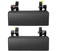 Lcyolada Par de manijas exteriores para puerta delantera del lado del conductor y del pasajero compatibles con Ford Ranger 1993-2003, Mazda B4000, B3000, reemplaza # 90022, 90021, F37Z 1022405-A