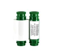 LCYSXTFZ Cinta Compatible con TP-9000 TP-9100 TP-9200 N10 N15 N20 N30 de Tarjetas de identificación Pointman 66200010 Negro Astilla Blanco SIN Chip 1000 Impresiones(66200240 W No Chip)