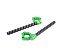LCYSXTFZ Fork Tube Clip de reducción de manejo para el de Barra de Mango de Motocicleta Compatible con Ninja400 Ninja500 400 500 Sport Bike(Green 1pair)