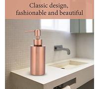 LD,Dispensador Sapone Oro,Porta Sapone Rosa,Cobre Diamante Y Corte Dispensador De Jabón Bomba De Acero Inoxidable Cocina Baño Encimera Bomba De Mano Dispensador De Jabón Líquido (250ml)