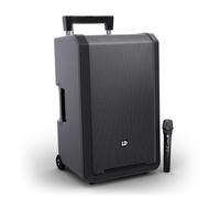 LD Systems ANNY 12 HHD - Altavoz PA Bluetooth de 12" con batería, Mezclador y 1 micrófono inalámbrico, Negro