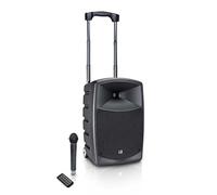 LD Systems ROADBUDDY 10 - Altavoz Bluetooth alimentado por batería, con mezclador y micrófono inalámbrico