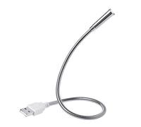 LDA obtendrá una lámpara USB flexible con luz fresca y flexible lámpara recargable ajustable para iluminación nocturna Plug and Play para ordenador de sobremesa lectura libro plata