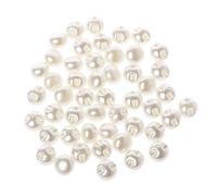 LDA recibirá 50 piezas frescas de 10 mm y 11 mm de perlas redondas de costura para coser ropa, scrapbooking, pieza de ropa, herramienta de costura para manualidades, perla horizontal perforada.,