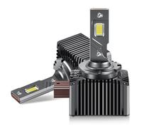 Ldabrye 1 Par De Bombillas Repuesto para Faros Delanteros D1S/D3S Bombilla LED para Faros Delanteros 6000K 40000LM 110W Kit Conversión Xenón IP68 Ventilador Refrigeración Líquida A Prueba