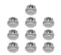 Ldabrye 10 interruptores de arranque de consola de videojuegos Arcades de 24 mm/30 mm, interruptores de reinicio de juegos, controlador para video