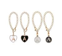 [Ldabrye] 4 unidades colgante de contenedor de bebidas universal letra amuleto colgante de letra accesorio colgante de aleación de primer nombre para bebidas