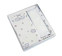 Ldabrye Álbum de fotos plateado para tarjetas de fotos, carpeta para fanáticos de ídolos, tiras de exhibición de imágenes, libro de colección, organizador de 40 páginas, carpeta de colección