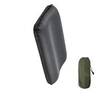 Ldabrye Almohada de asiento rellena de aire para viajes, centro de espuma de memoria, parte inferior de sujeción firme para mochileros, incidentes de viaje, transportable, inflable, almohada de