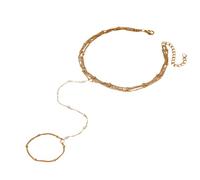 Ldabrye Anillos de cadena de dedo, accesorio de moda para mujer, joyería de moda para fiesta, para uso diario, anillos de capa, One Size, como se describe, como se describe