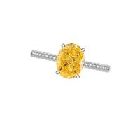 Ldabrye Anillos ovalados de circonita con diseños de corte de flor de hielo para mujer, joyería de moda, anillos de cobre, One Size, como se describe, como se describe