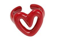 Ldabrye Anillos unisex para parejas, diseño de corazón con diseño de nudillos irregulares, accesorio de moda, One Size, como se describe, como se describe
