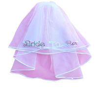 Ldabrye Banda para novia, boda, fiesta, tocado, regalo de novia, despedida de soltera, color blanco, transparente, diadema de boda para novia con velo, velo, Talla única