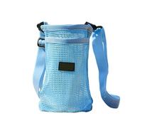 Ldabrye Bolsa cruzada para vasos de agua, portátil, deportiva, con correa ajustable, para acampar al aire libre, cubierta protectora, Blue
