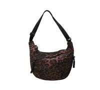 Ldabrye - Bolso cruzado con forma de media luna, para mujer, con forma de bola de masa de masa suelta a la moda, con forma de media luna, café