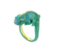 Ldabrye Bonitos anillos con forma de lagarto abierto, ajustable, ajuste cómodo, regalo unisex de moda, joyería con forma de animal, One Size, como se describe, como se describe
