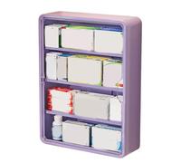 Ldabrye Caja de almacenamiento multicapa para colgar en la pared, fácil instalación, estante multicapa, herramienta de optimización de espacio para organización del hogar, organizador de