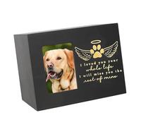 Ldabrye Caja de resinas para cenizas de mascotas, gatos y mascotas, personalizable, recuerdo de recuerdos, caja funeraria para propietarios en duelo, decoración conmemorativa de sala de estar