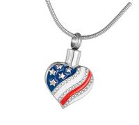 Ldabrye Colgantes conmemorativos de acero inoxidable para cenizas, cremación de mascotas, joyería amada, para cenizas, conmemorativos, joyas con almacenamiento para el cabello