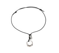 Ldabrye - Collar con colgante redondo de aleación delicado y exquisito accesorio para collar añade un toque de romance a cualquier atuendo