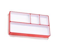 Ldabrye Colorido estuche de almacenamiento de piezas de reloj de una sola capa para organizar accesorios de joyería y exhibición, bandeja organizadora de correas de reloj