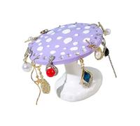 Ldabrye Colorido soporte de exhibición de aretes de hongo de resina, prácticos organizadores de joyas para dormitorio, tocador o sala de estar, soporte de joyería de resina
