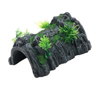 Ldabrye Cómodas resinas para retiro de cueva, adornos para acuarios, rocas de descanso para propietarios de reptiles y criadores