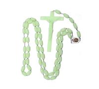 Ldabrye Con colgante de cuentas de rosario, joyería, collares femeninos, gargantillas, textura de, adecuado para niñas y mujeres, collar con colgante presente