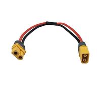 Ldabrye Conector Tipo Macho Y Cable De Enchufe En T De Línea De Silicona para Batería Cable De Alimentación De XT-60 14AWG 30CM