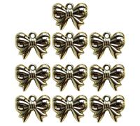 Ldabrye Conjunto De 10 Colgantes Collar Joyas Que Hacen Hallazgos Bowknot Suministros Bricolaje Colgantes Bowknot Que Hacen Parte para Pendientes Collar