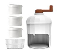 Ldabrye Delicadas máquinas de afeitar manuales portátiles con manivelas de mano, trituradora de hielo, máquina de cono de nieve y granizados para refrescar bebidas, máquina de cono de nieve