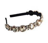 Ldabrye Diadema barroca para boda, corona de novia, diadema brillante con incrustaciones de cristal colorido, aro de lujo para fiesta de noche con diamantes de imitación, diadema retro, accesorios