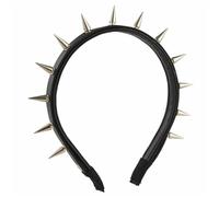 Ldabrye Diadema con pinchos, diadema punk, diadema rock para hombres, diadema steampunk, diadema con remache para el pelo, accesorios para el cabello para mujeres y niñas