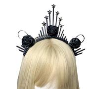 Ldabrye Diadema de joyería, tiaras, corona de halos, diadema de resina, accesorios para el cabello de novia, accesorios para el cabello, accesorios para el cabello para mujeres y niñas